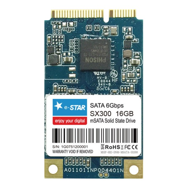 [디지탈그리고나] e-STAR SX300 mSATA 16GB MLC